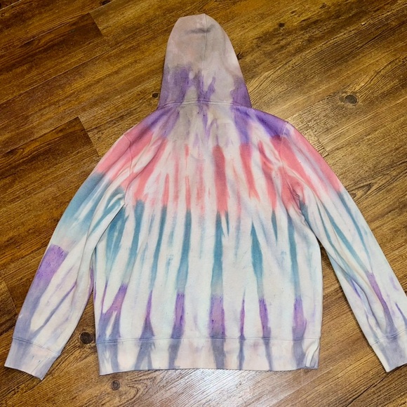 Sonoma Gray Multicolor Retro Striped Long Sleeve Fleece Hoodie Size XL Unisex - Picture 7 of 10